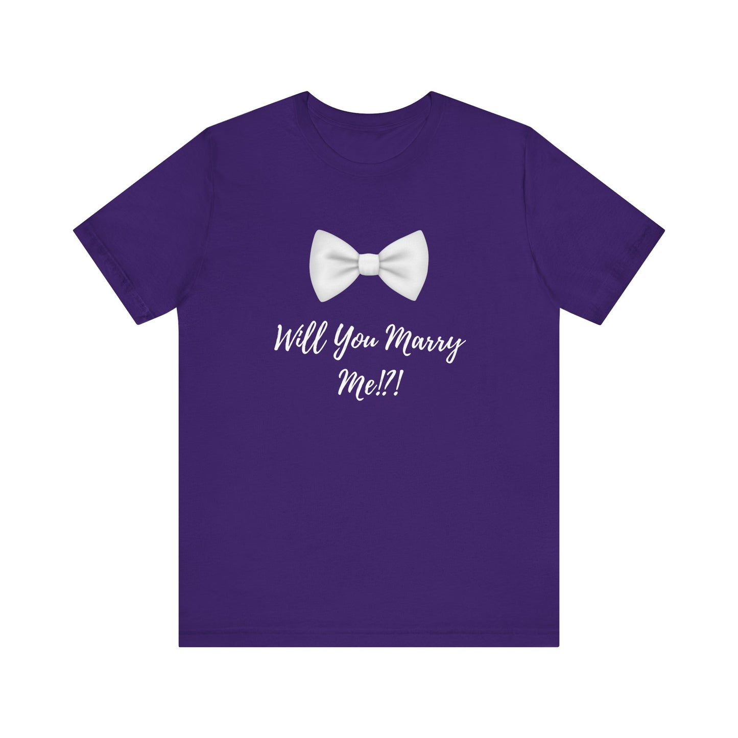 Proposal Tee Shirt with Bowtie Design