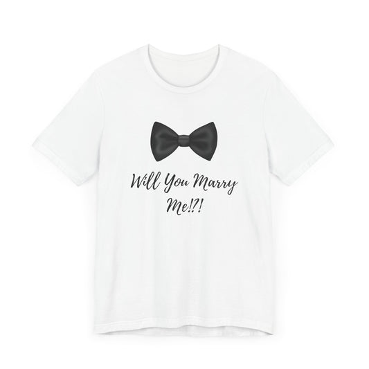 Proposal Tee Shirt with Bowtie Design