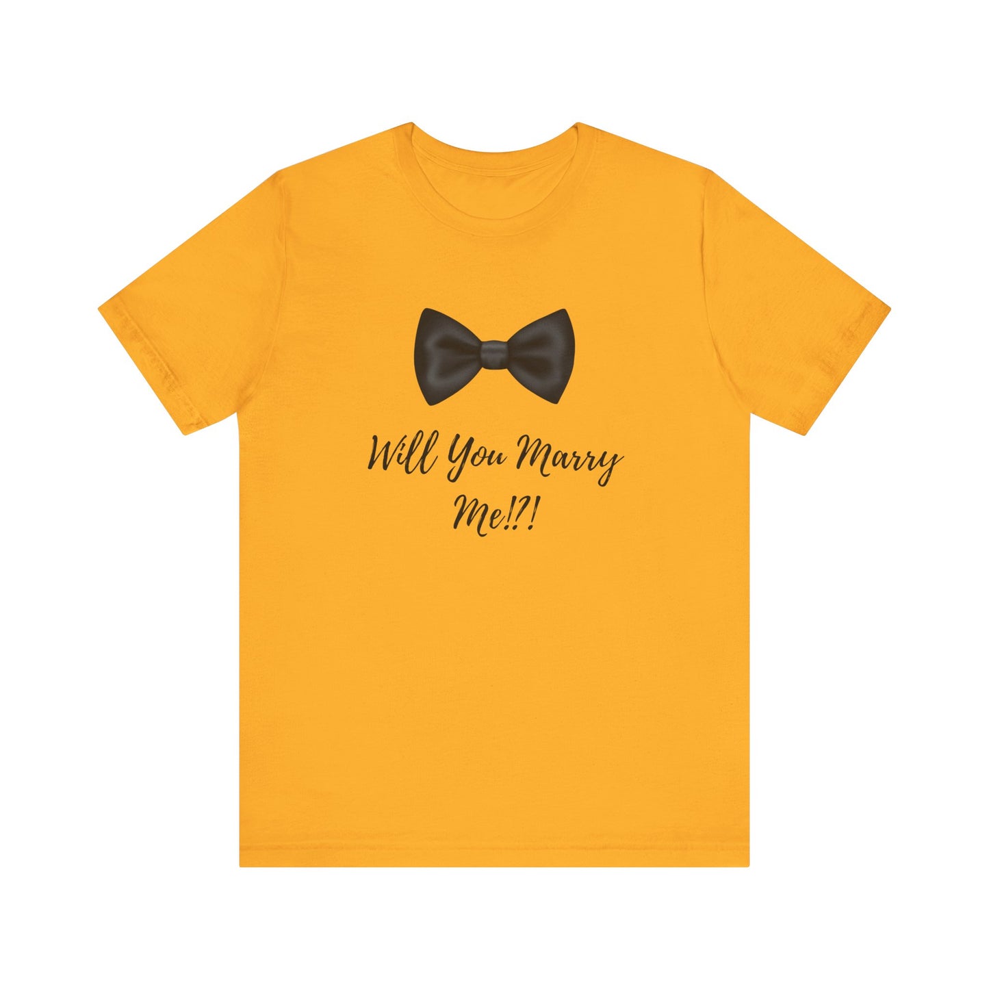 Proposal Tee Shirt with Bowtie Design