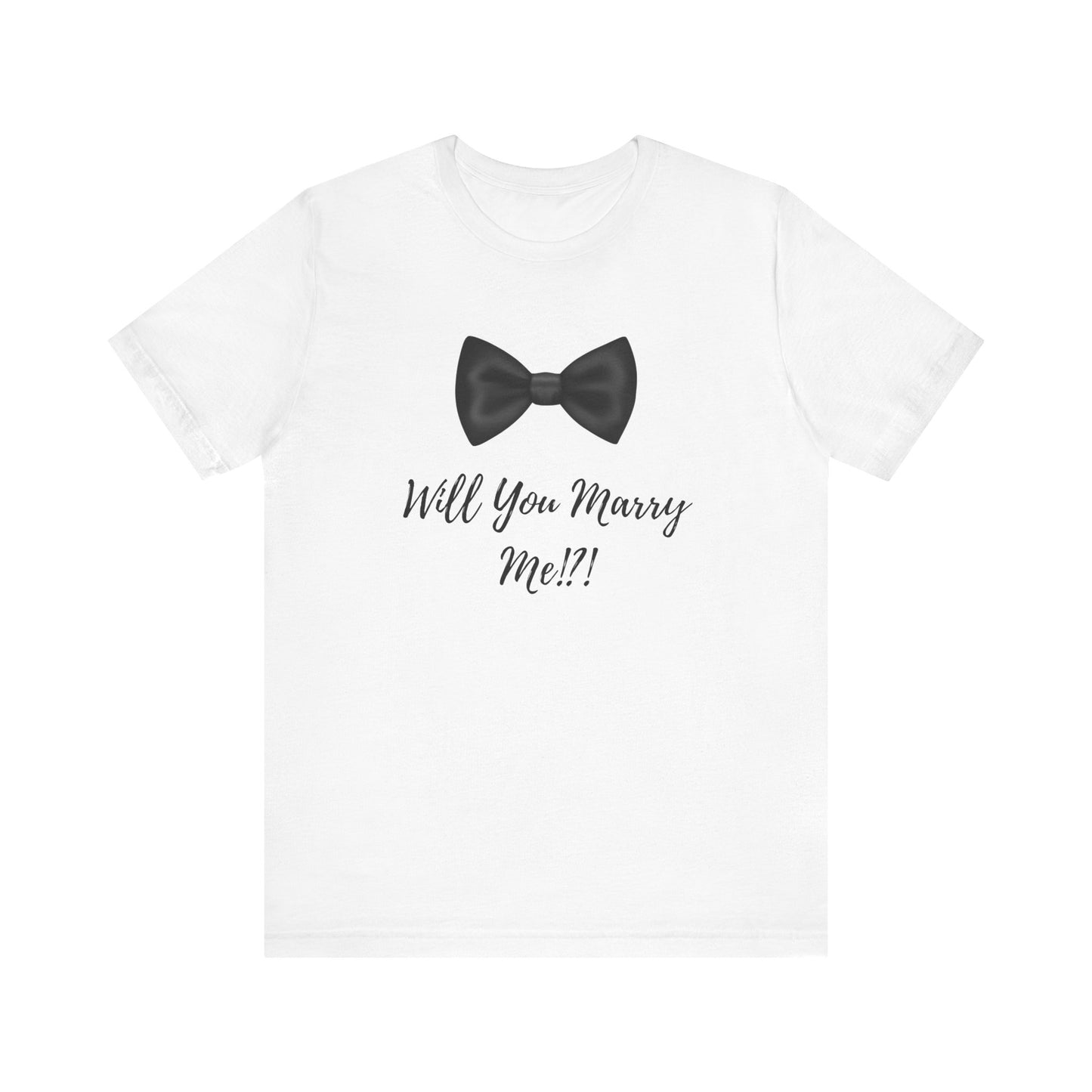 Proposal Tee Shirt with Bowtie Design