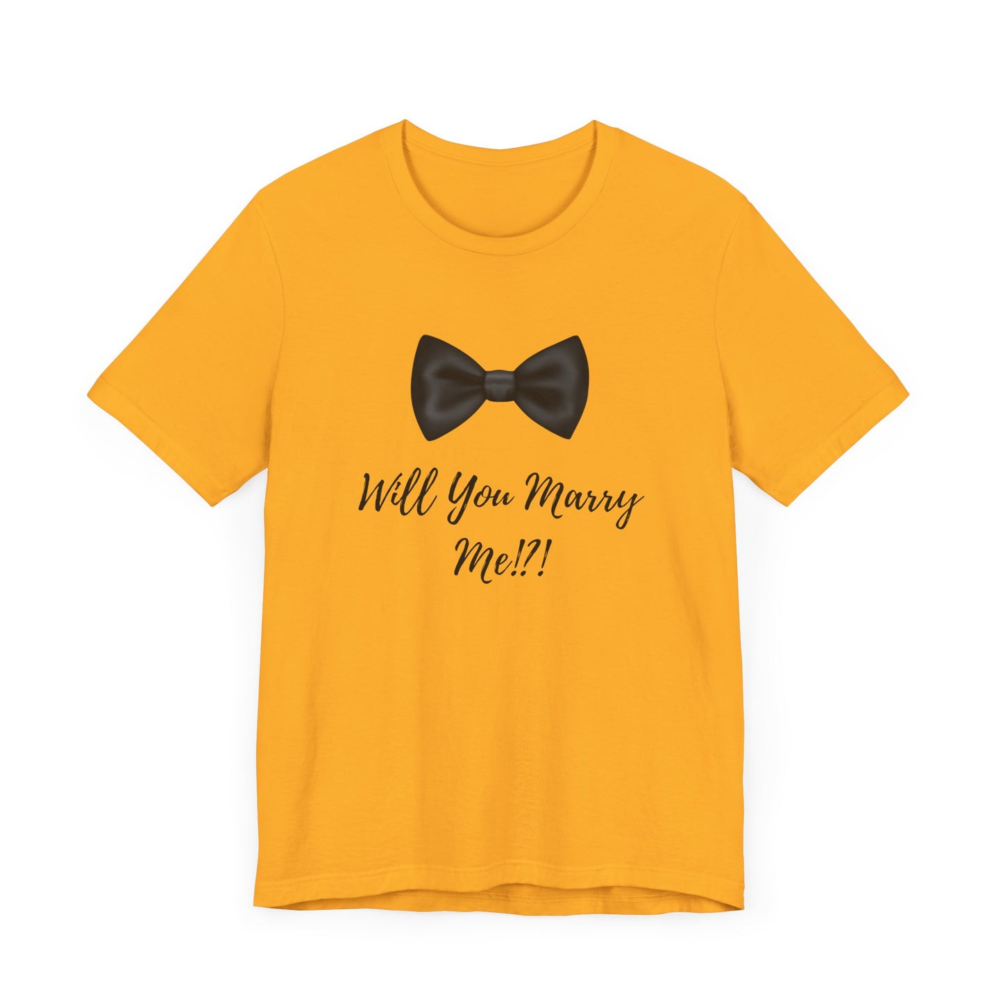 Proposal Tee Shirt with Bowtie Design