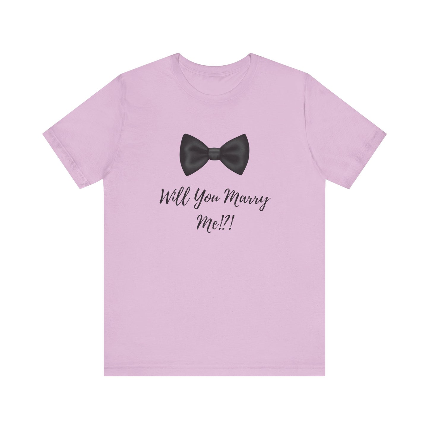 Proposal Tee Shirt with Bowtie Design