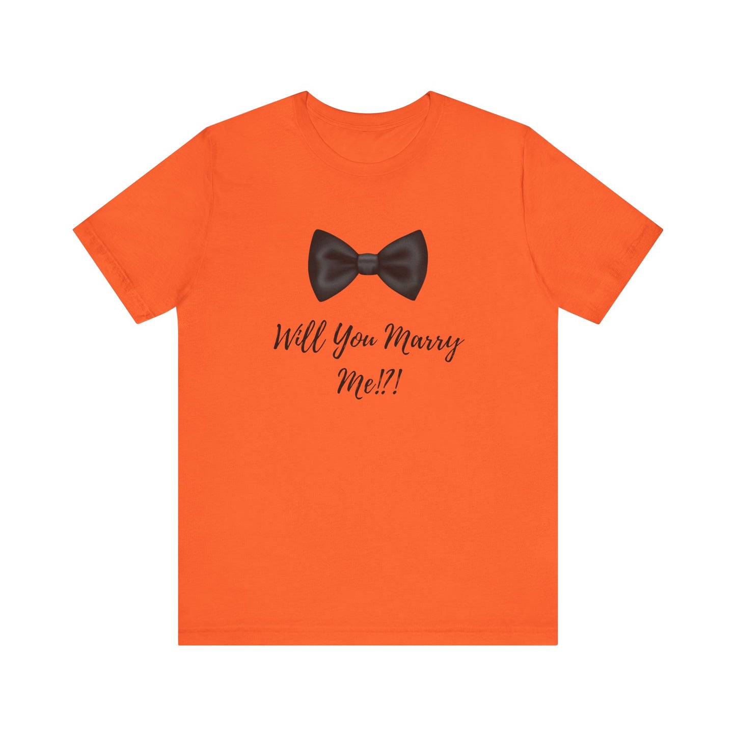 Proposal Tee Shirt with Bowtie Design