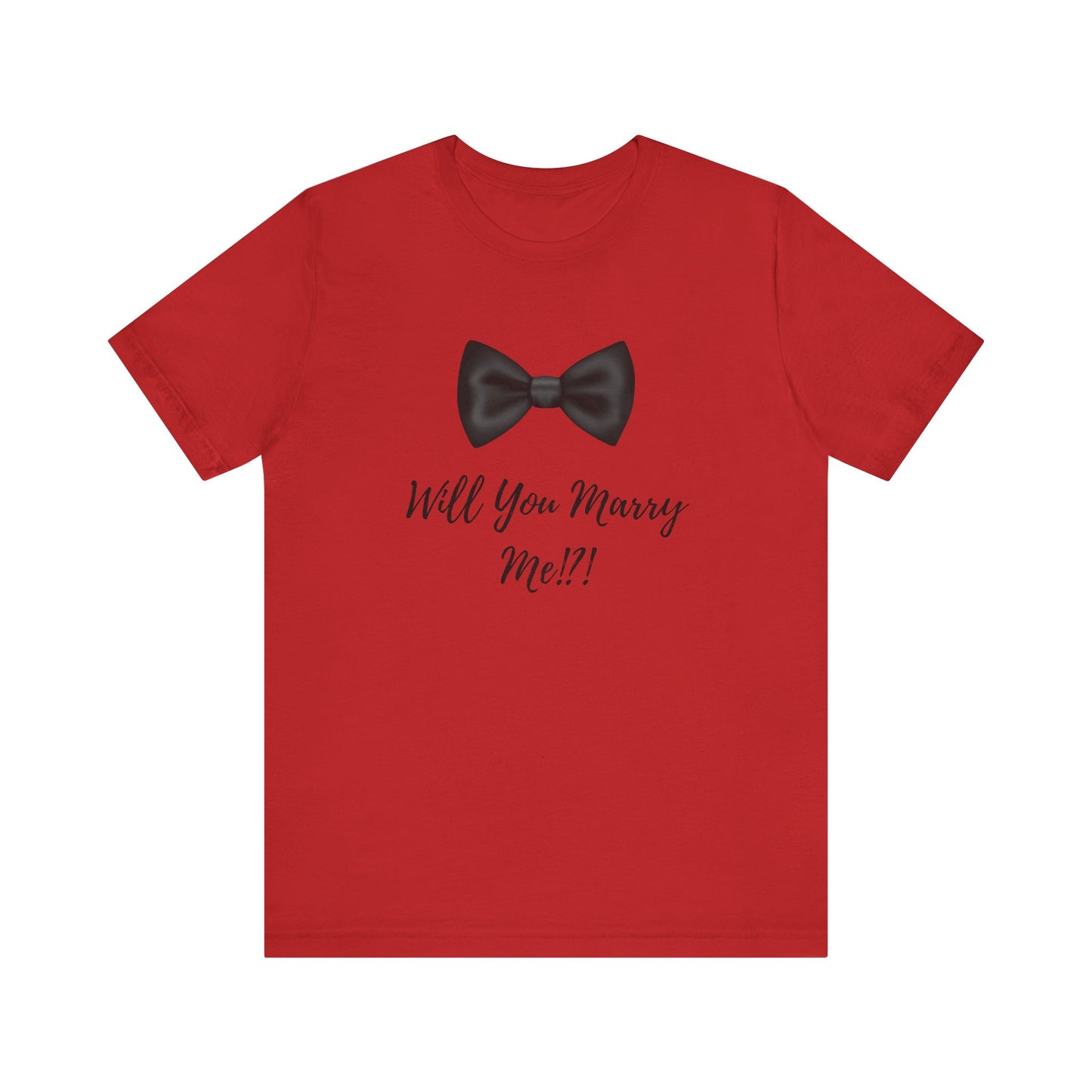 Proposal Tee Shirt with Bowtie Design